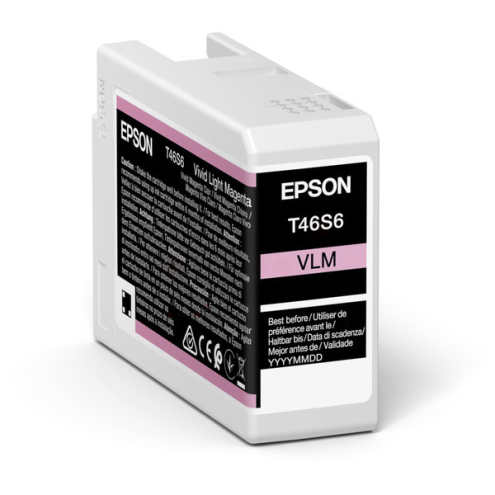 ORIGINAL EPSON T46S6 Tintenpatrone magenta hell 25,00 ml (C 13 T 46S600)