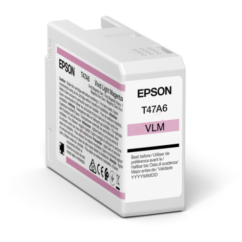 ORIGINAL EPSON T47A6 Tintenpatrone magenta hell 50,00 ml (C 13 T 47A600)