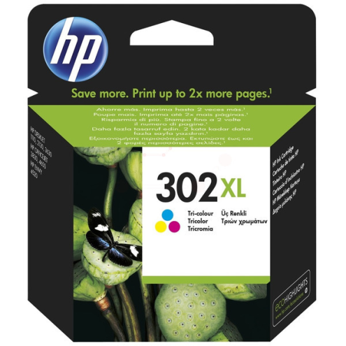 ORIGINAL HP 302XL Druckkopfpatrone color High-Capacity 300 Seiten, 8,00 ml (F6U67AE)