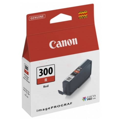 ORIGINAL CANON PFI300R Tintenpatrone rot 14,40 ml (4199 C 001)