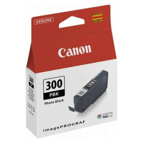ORIGINAL CANON PFI300PBK Tintenpatrone schwarz foto 14,40 ml (4193 C 001)