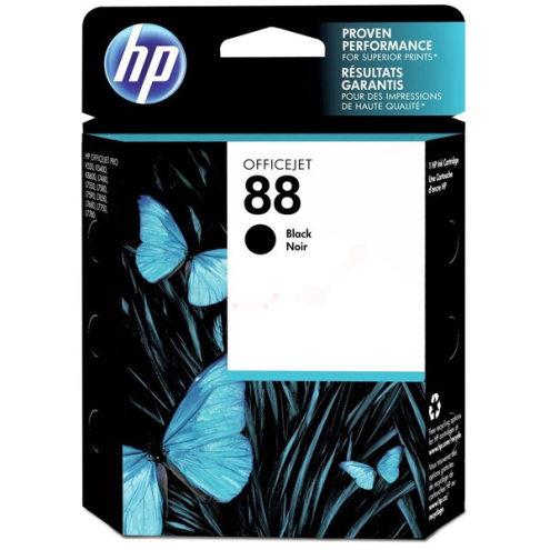 ORIGINAL HP 88XL Tintenpatrone schwarz High-Capacity 2.450 Seiten, 58,90 ml (C 9396 AE)