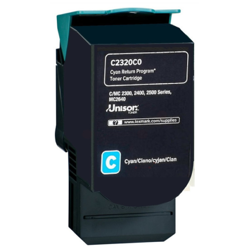 ORIGINAL LEXMARK C2320C0 Toner-Kit cyan return program 1.000 Seiten