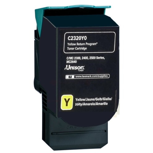 ORIGINAL LEXMARK C2320Y0 Toner-Kit gelb return program 1.000 Seiten
