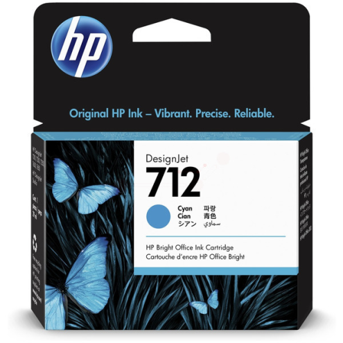 ORIGINAL HP 712 Tintenpatrone cyan 29,00 ml (3ED67A)