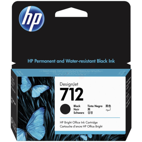 ORIGINAL HP 712 Tintenpatrone schwarz 38,00 ml (3ED70A)