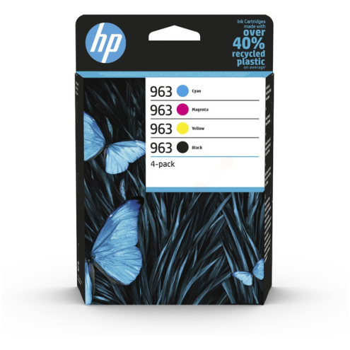 ORIGINAL HP 963 Tintenpatrone MultiPack Bk,C,M,Y 24,09ml + 3x10,7ml (6ZC70AE)