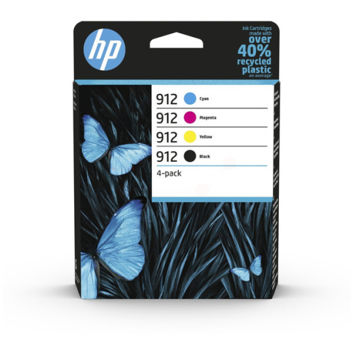 ORIGINAL HP 912 Tintenpatrone MultiPack Bk,C,M,Y 8,3ml + 3x2,9ml (6ZC74AE)