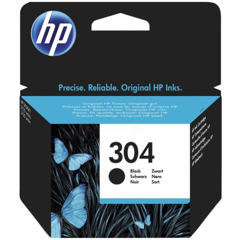 ORIGINAL HP 304 Druckkopfpatrone schwarz 120 Seiten/5%, 4,00 ml (N9K06AE)