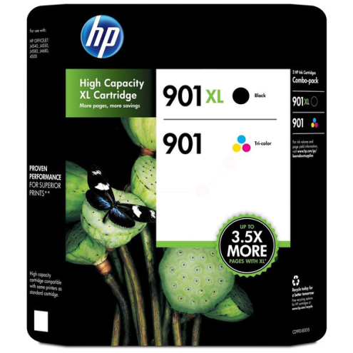 ORIGINAL HP 901XL901 Druckkopfpatrone Multipack schwarz + color 700 pg + 360 pg (SD 519 AE)