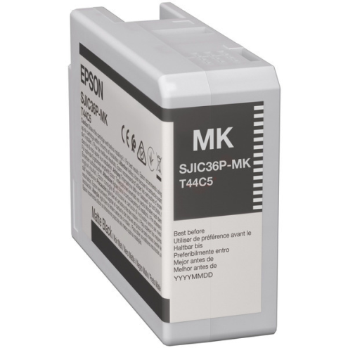 ORIGINAL EPSON SJIC36PMK Tintenpatrone schwarz matt 80,00 ml (C 13 T 44C540)