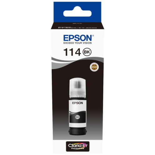 ORIGINAL EPSON 114 Tintenflasche schwarz pigmentiert 6.700 Seiten, 70,00 ml (C 13 T 07A140)