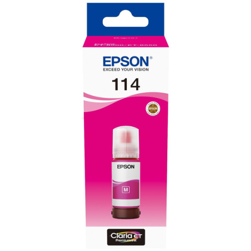 ORIGINAL EPSON 114 Tintenflasche magenta 6.700 Seiten, 70,00 ml (C 13 T 07B340)