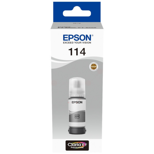 ORIGINAL EPSON 114 Tintenflasche grau 6.700 Seiten, 70,00 ml (C 13 T 07B540)