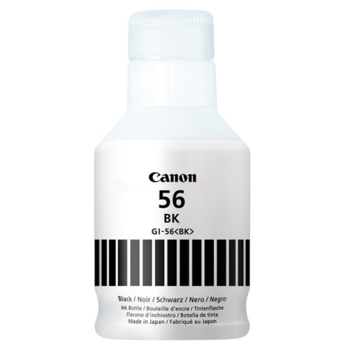 ORIGINAL CANON GI56BK Tintenflasche schwarz 6.000 Seiten, 170,00 ml (4412 C 001)