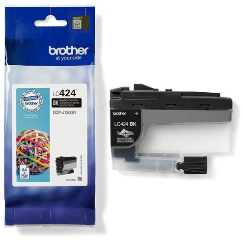 ORIGINAL BROTHER LC424BK Tintenpatrone schwarz 750 Seiten