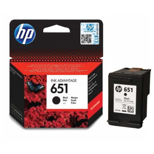 ORIGINAL HP 651 Druckkopfpatrone schwarz 600 Seiten (C2P10AE)