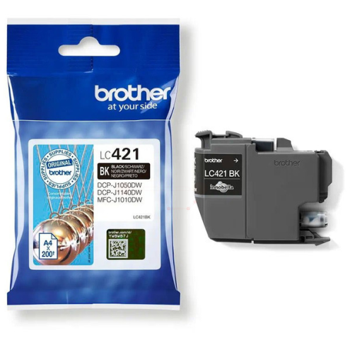 ORIGINAL BROTHER LC421BK Tintenpatrone schwarz 200 Seiten