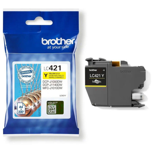 ORIGINAL BROTHER LC421Y Tintenpatrone gelb 200 Seiten