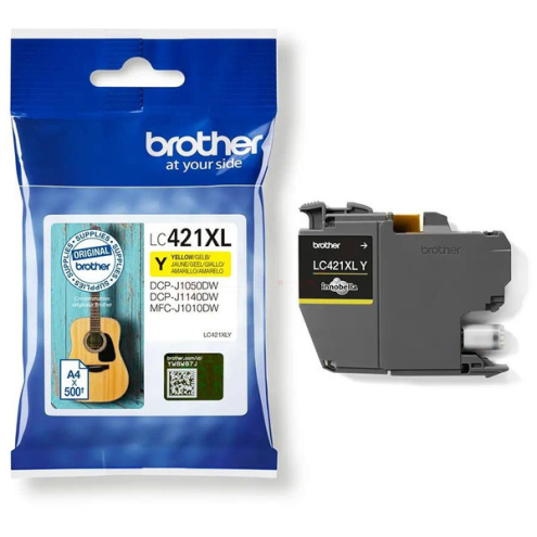 ORIGINAL BROTHER LC421XLY Tintenpatrone gelb 500 Seiten