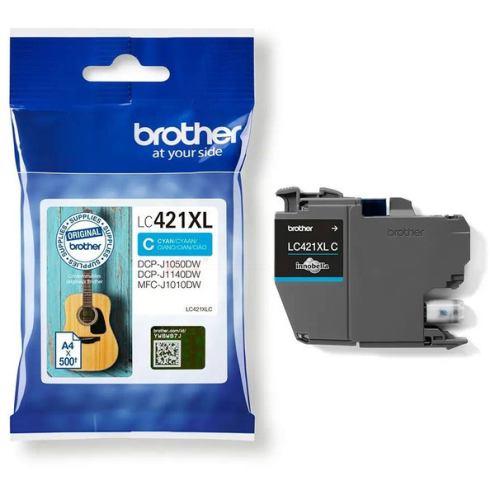 ORIGINAL BROTHER LC421XLC Tintenpatrone cyan 500 Seiten