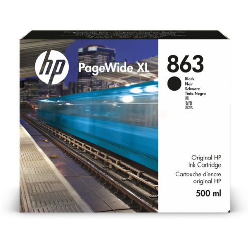 ORIGINAL HP 863 Tintenpatrone schwarz 500,00 ml (F9K41A)