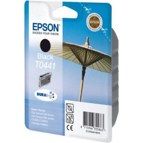 ORIGINAL EPSON T0441 Tintenpatrone schwarz 600 Seiten/3,5%, 13,00 ml (C 13 T 04414010)