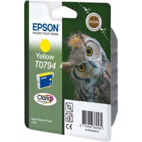 ORIGINAL EPSON T0794 Tintenpatrone gelb 975 Seiten, 11,00 ml (C 13 T 07944010)