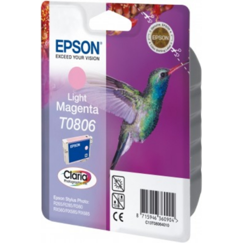 ORIGINAL EPSON T0806 Tintenpatrone magenta hell 520 Seiten, 7,40 ml (C 13 T 08064010)