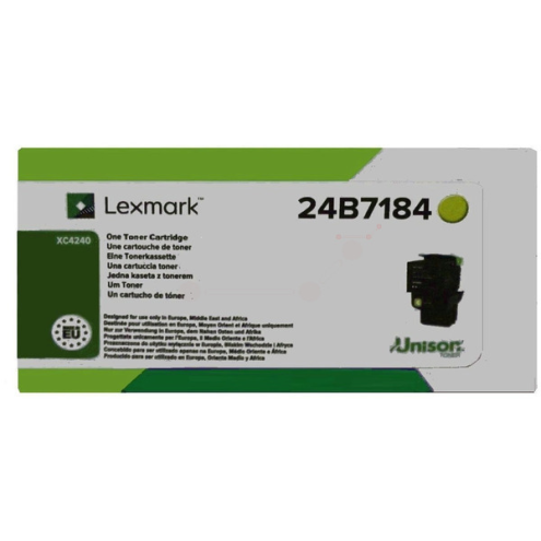 ORIGINAL LEXMARK 24B7184 Toner-Kit gelb 6.000 Seiten