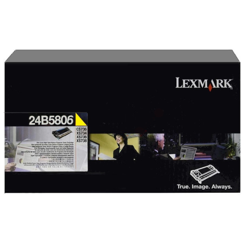 ORIGINAL LEXMARK 24B5806 Tonerkartusche gelb return program 10.000 Seiten