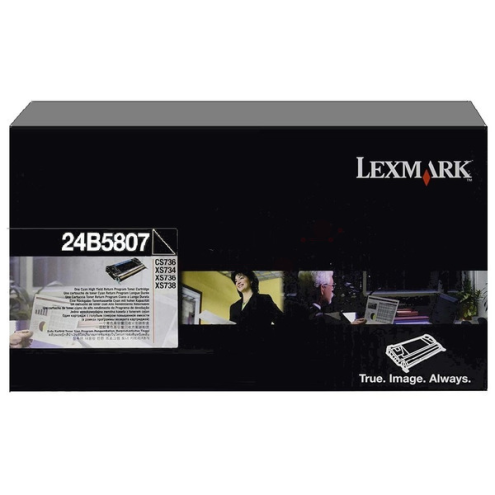 ORIGINAL LEXMARK 24B5807 Tonerkartusche schwarz return program 12.000 Seiten