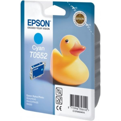 ORIGINAL EPSON T0552 Tintenpatrone cyan 290 Seiten, 8,00 ml (C 13 T 05524010)
