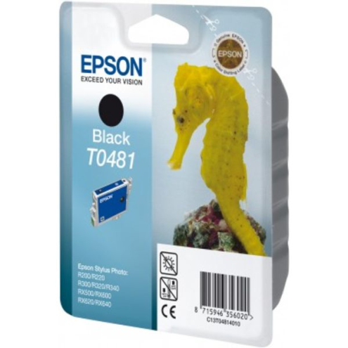 ORIGINAL EPSON T0481 Tintenpatrone schwarz 450 Seiten, 13,00 ml (C 13 T 04814010)