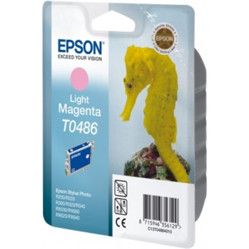 ORIGINAL EPSON T0486 Tintenpatrone magenta hell 400 Seiten/5%, 13,00 ml (C 13 T 04864010)