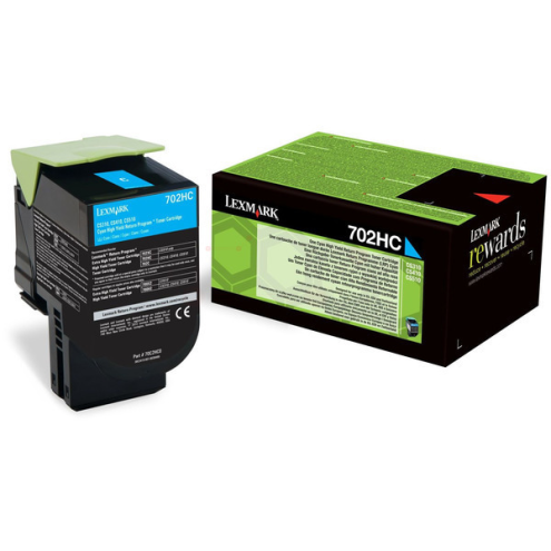 ORIGINAL LEXMARK 702HC Toner-Kit cyan return program 3.000 Seiten (70C2HC0)