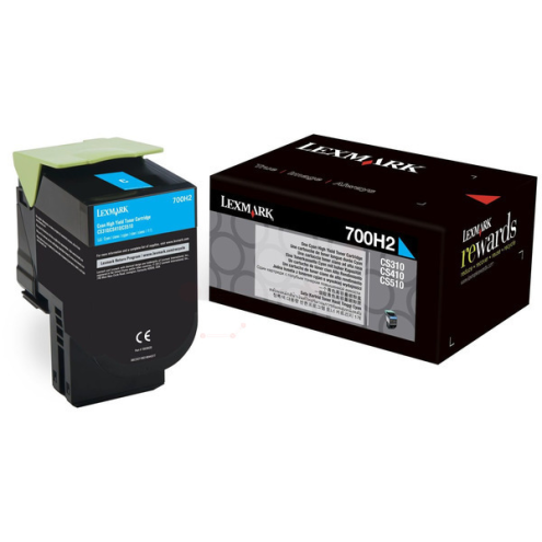 ORIGINAL LEXMARK 700H2 Toner-Kit cyan 3.000 Seiten (70C0H20)