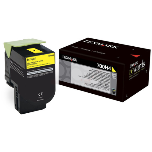 ORIGINAL LEXMARK 700H4 Toner-Kit gelb 3.000 Seiten (70C0H40)