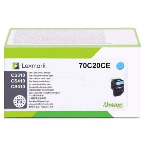 ORIGINAL LEXMARK 702C Toner-Kit cyan corporate 1.000 Seiten (70C20CE)