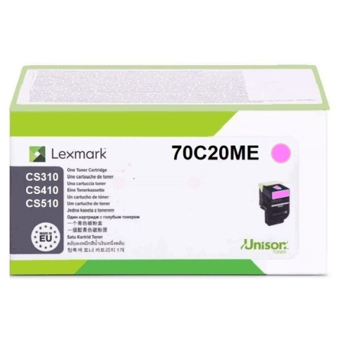 ORIGINAL LEXMARK 702M Toner-Kit magenta corporate 1.000 Seiten (70C20ME)