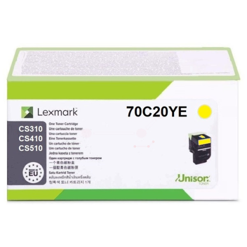 ORIGINAL LEXMARK 702Y Toner-Kit gelb corporate 1.000 Seiten (70C20YE)