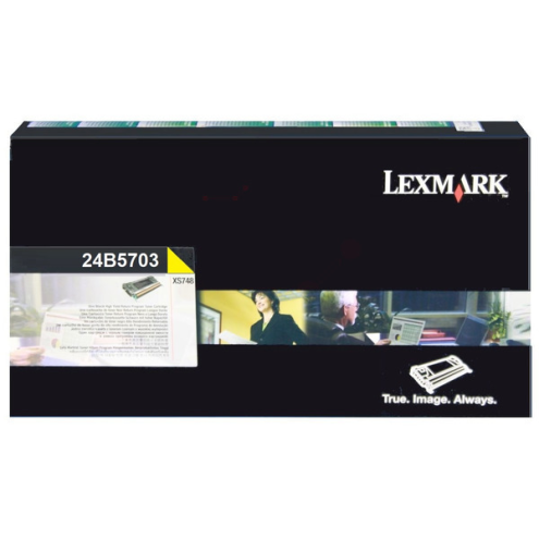 ORIGINAL LEXMARK 24B5703 Tonerkartusche gelb 10.000 Seiten