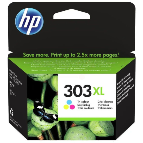 ORIGINAL HP 303XL Druckkopfpatrone color High-Capacity 415 Seiten, 10,00 ml (T6N03AE)
