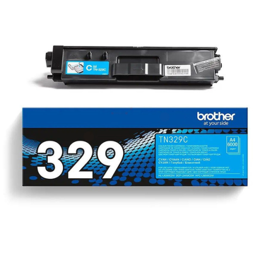 ORIGINAL BROTHER TN329C Toner-Kit cyan extra High-Capacity 6.000 Seiten