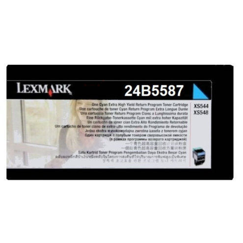 ORIGINAL LEXMARK 24B5587 Tonerkartusche cyan return program 3.000 Seiten