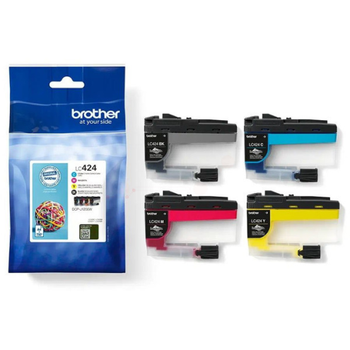 ORIGINAL BROTHER LC424VAL Tintenpatrone MultiPack Bk,C,M,Y 750 Seiten, VE=4