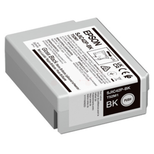 ORIGINAL EPSON SJIC42PBK Tintenpatrone schwarz glossy 50,00 ml (C 13 T 52M140)