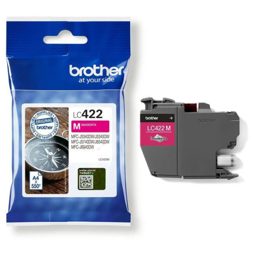 ORIGINAL BROTHER LC422M Tintenpatrone magenta 550 Seiten