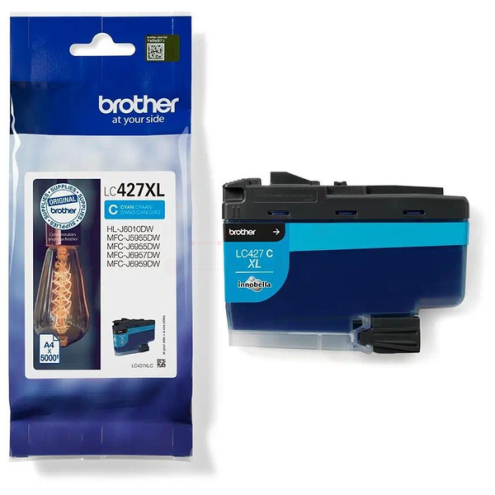 ORIGINAL BROTHER LC427XLC Tintenpatrone cyan High-Capacity 5.000 Seiten