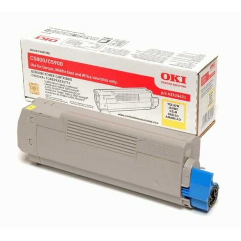 ORIGINAL OKI 43324421 Toner gelb 5.000 Seiten/5%